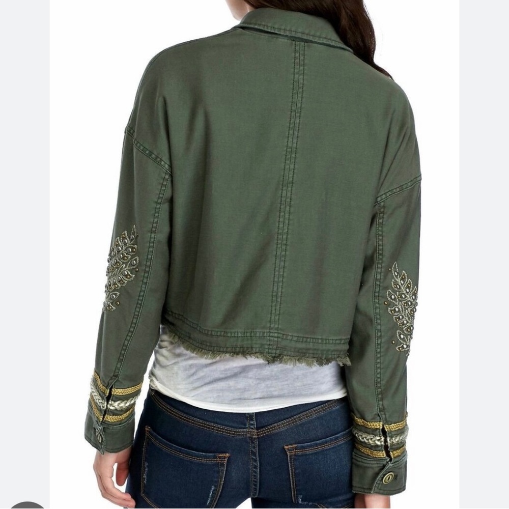 Free People Extreme Cropped Military Jacket - Picture 2 of 8